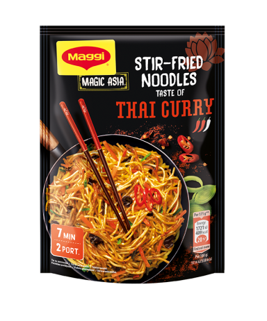 MAGGI Stir fried noodles. Thai Curry taste 128g